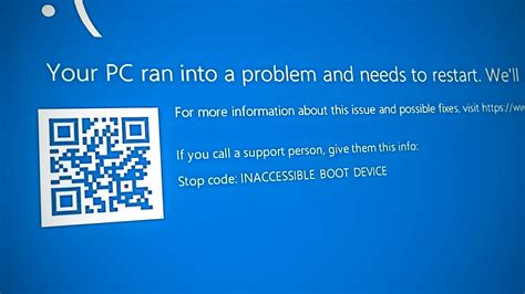 cloned drive won't boot inaccessible boot device windows 10|macrium fix windows boot problems.